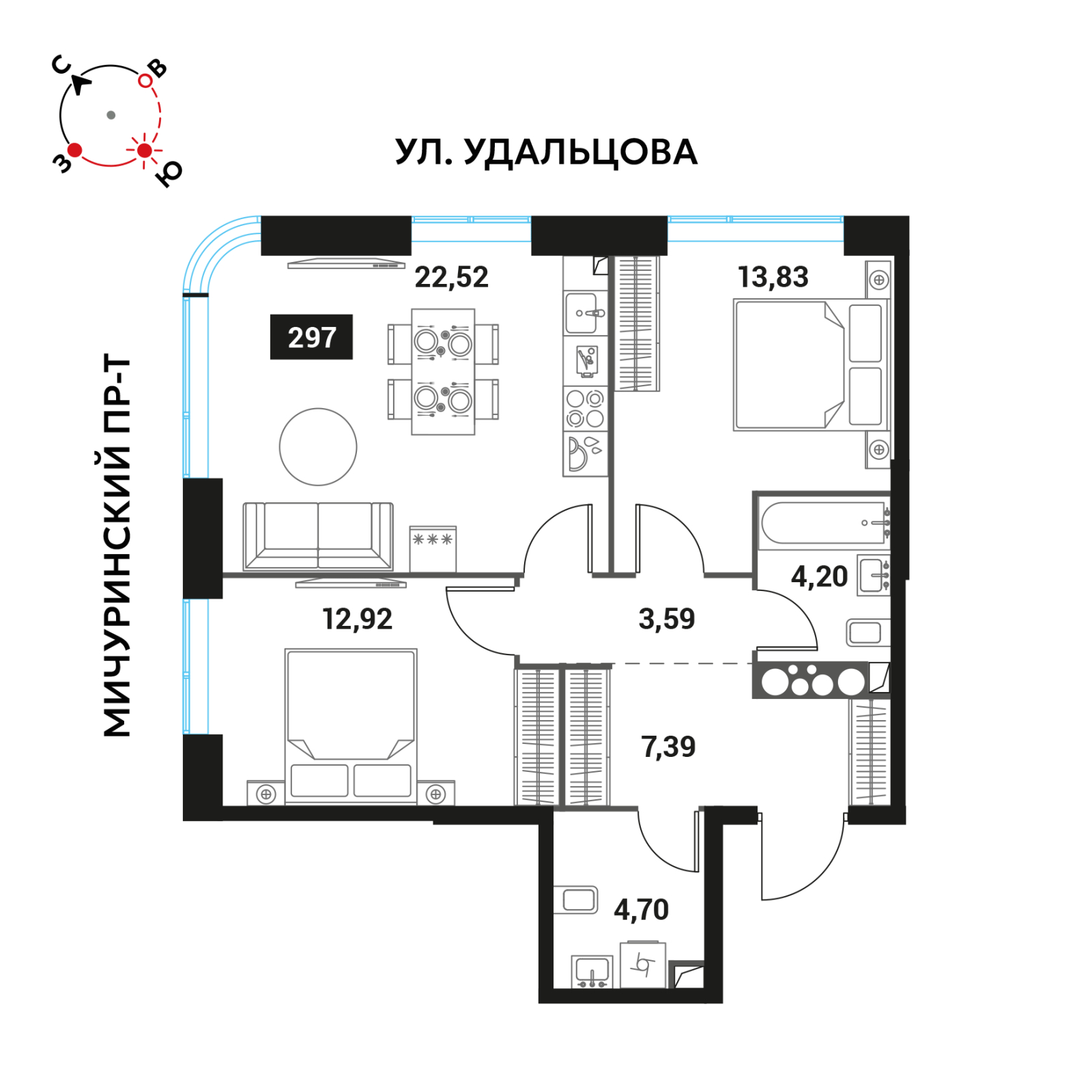 Объект по адресу Москва г, Мичуринский пр-кт, влд. 45