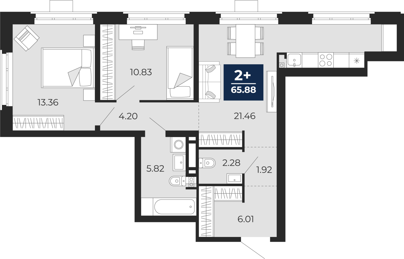 Объект по адресу Тюменская обл, Пожарных и спасателей ул, д. 5