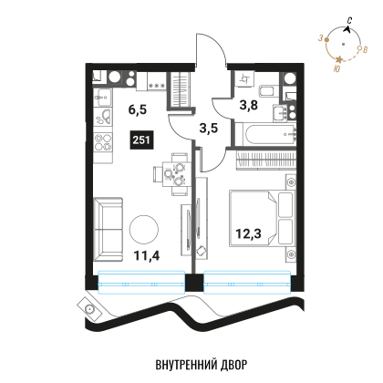 Объект по адресу Москва г, Семеновская наб, д. 1
