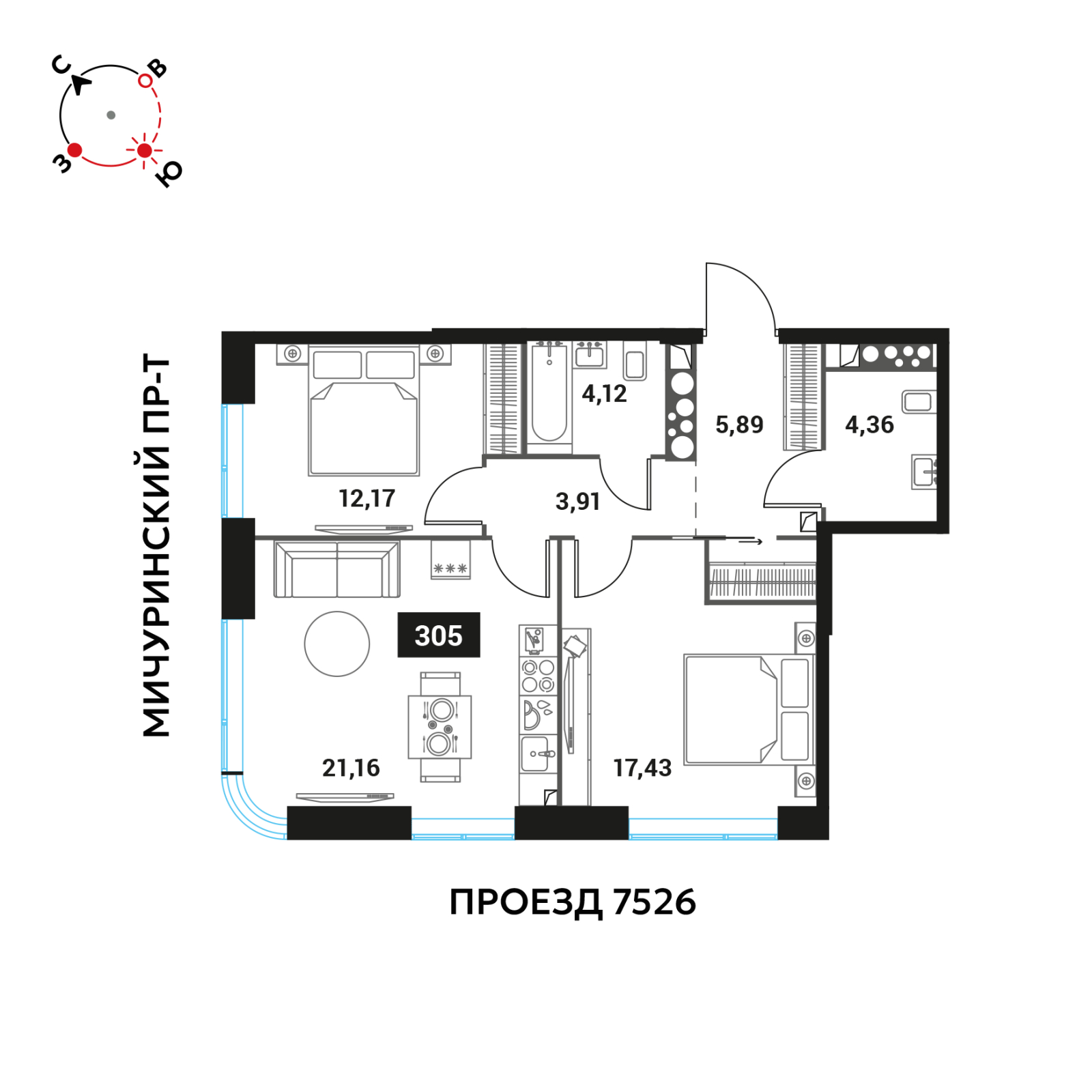 Объект по адресу Москва г, Мичуринский пр-кт, влд. 45