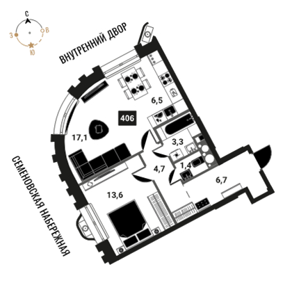 Объект по адресу Москва г, Семеновская наб, д. 2
