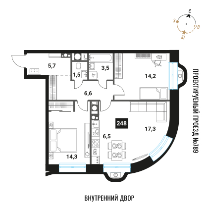 Объект по адресу Москва г, Семеновская наб, д. 1