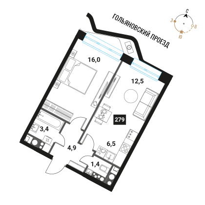 Объект по адресу Москва г, Семеновская наб, д. 1