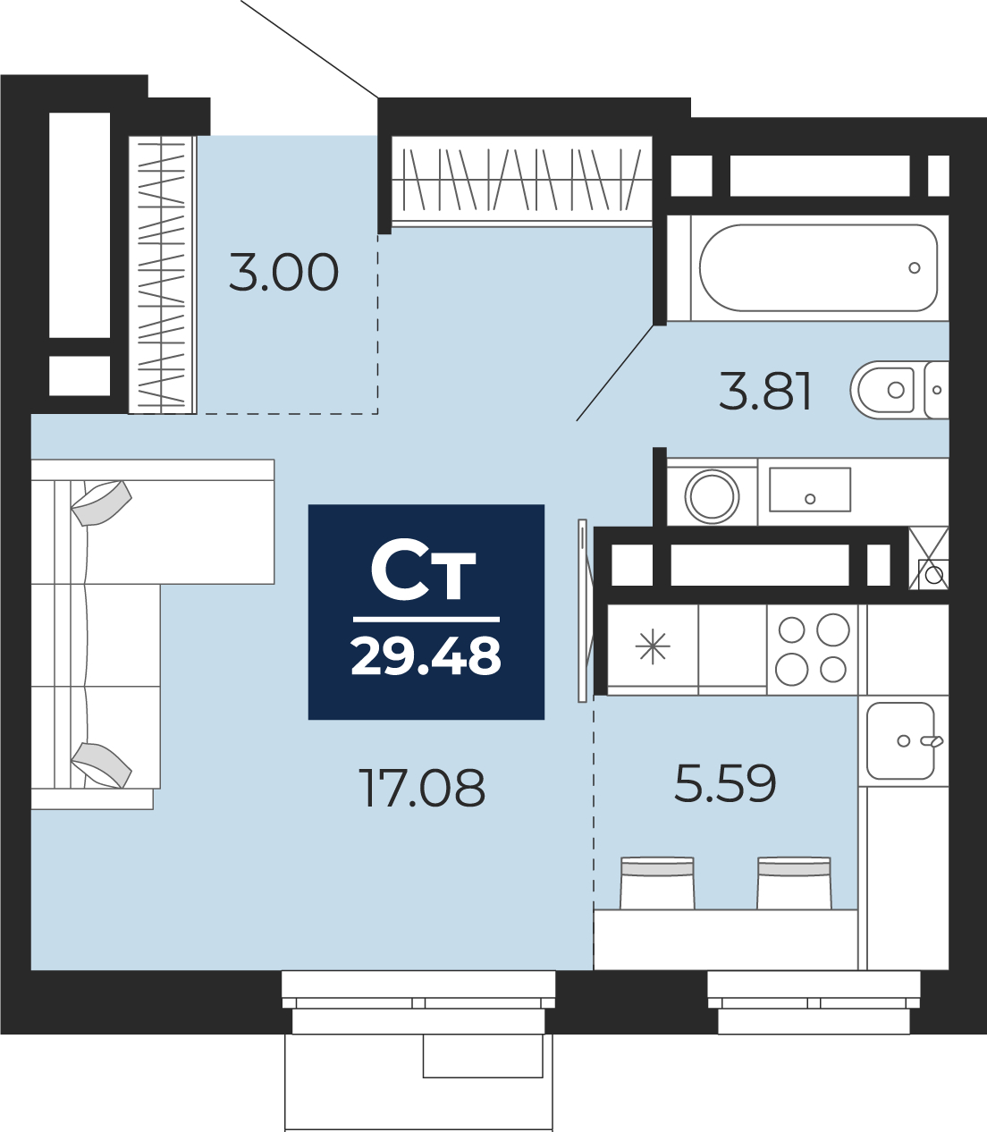 Объект по адресу Тюменская обл, Пожарных и спасателей ул, д. 5