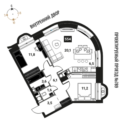 Объект по адресу Москва г, Семеновская наб, д. 2