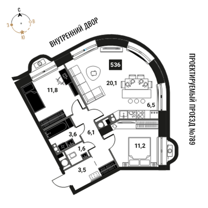 Объект по адресу Москва г, Семеновская наб, д. 2