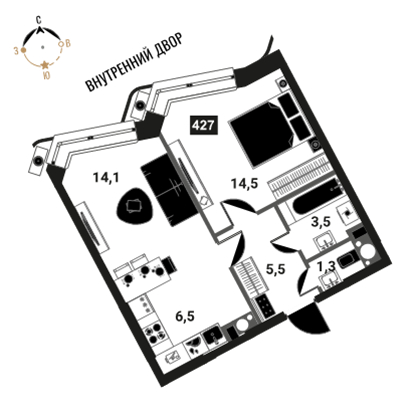 Объект по адресу Москва г, Семеновская наб, д. 2