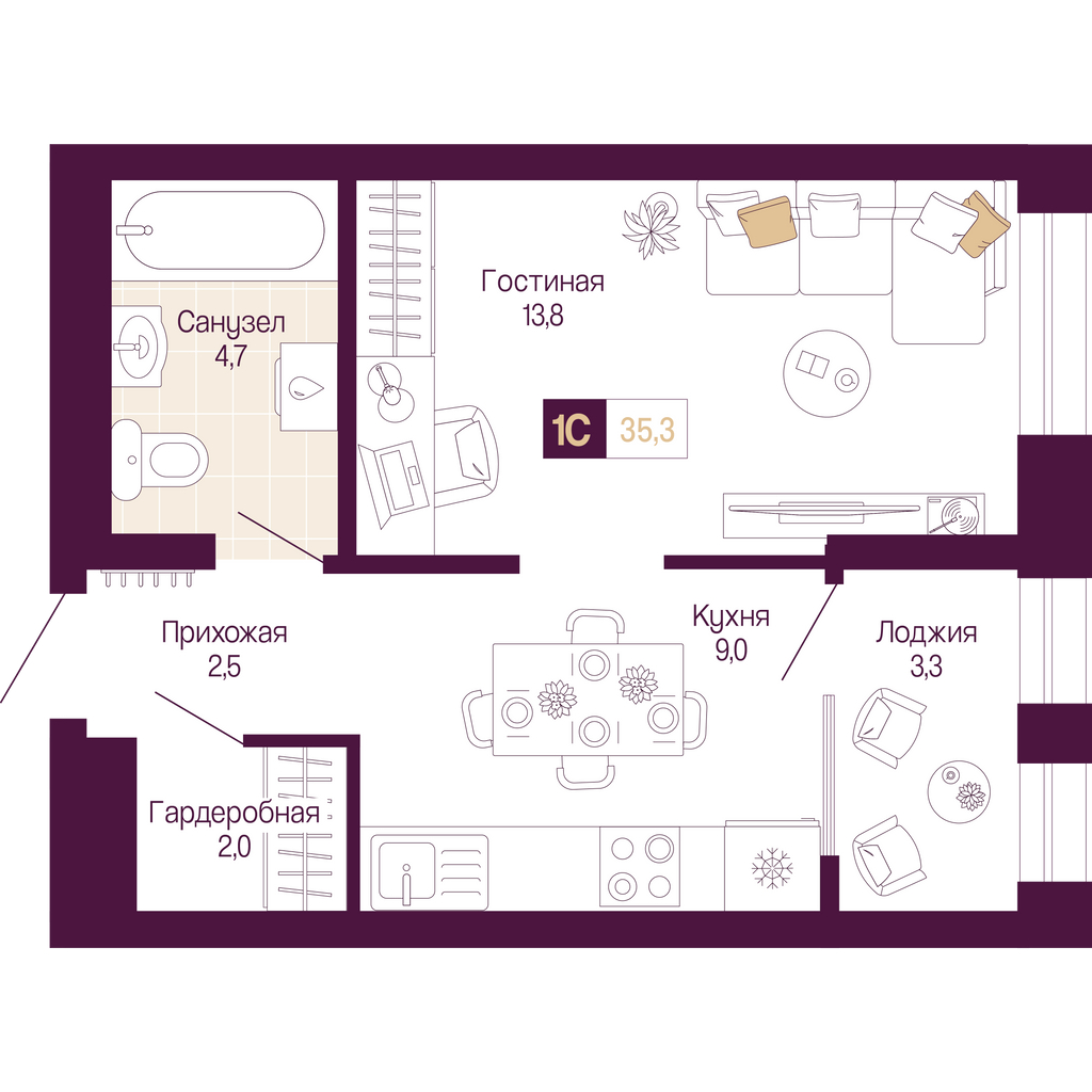 Фото квартиры по адресу Нижегородская обл, Тургенева ул, д. 29