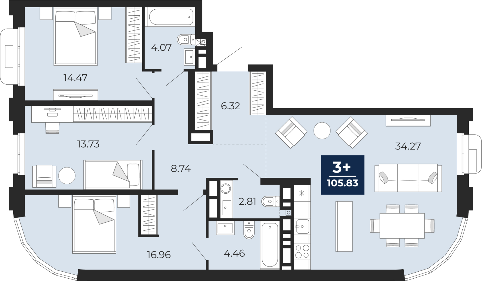Объект по адресу Тюменская обл, Пожарных и спасателей ул, д. 5