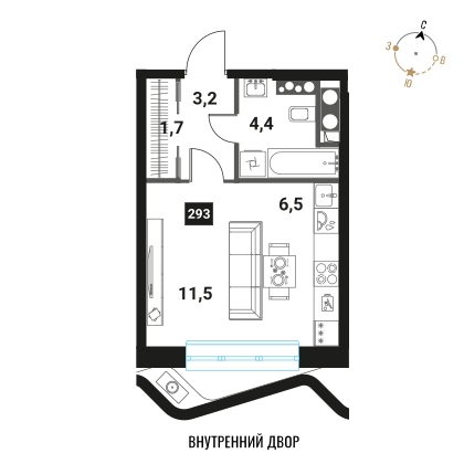 Объект по адресу Москва г, Семеновская наб, д. 1