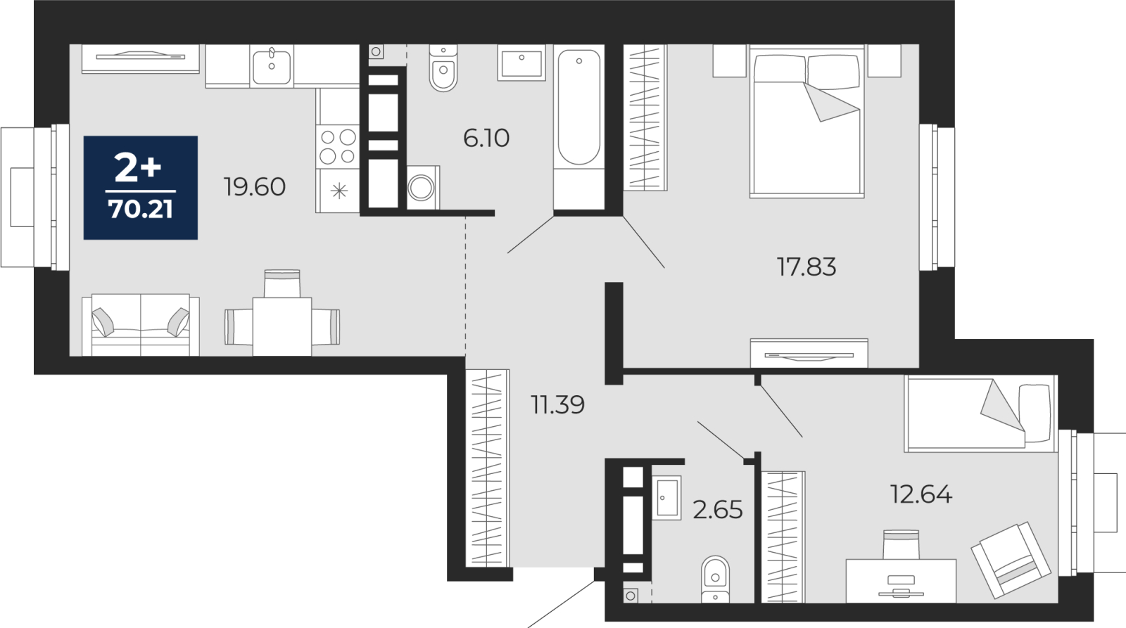 Объект по адресу Тюменская обл, Пожарных и спасателей ул, д. 5
