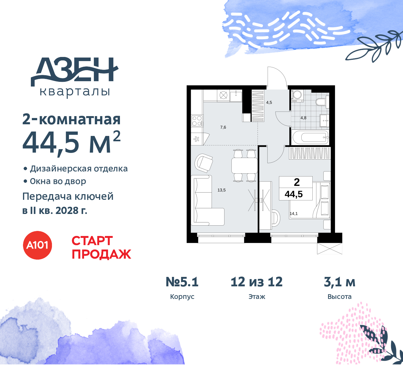 Объект по адресу Москва, Дзен-кварталы, 2.1 