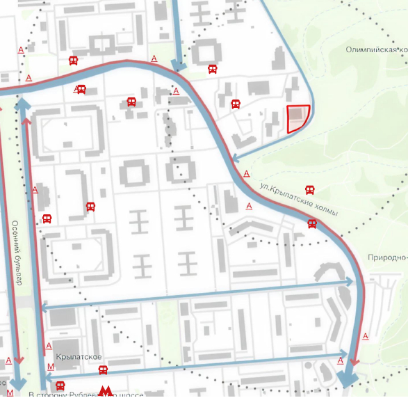 Объект по адресу Москва, Крылатские Холмы, 1 