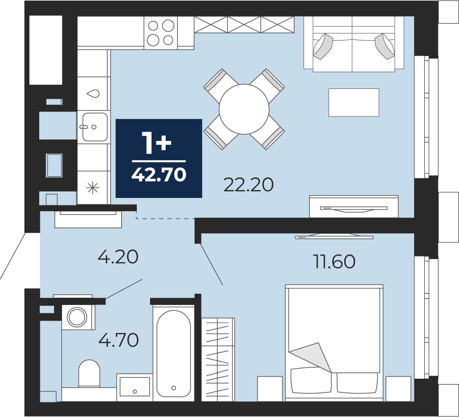 Фото квартиры по адресу Тюменская обл, Пожарных и спасателей ул, д. 5