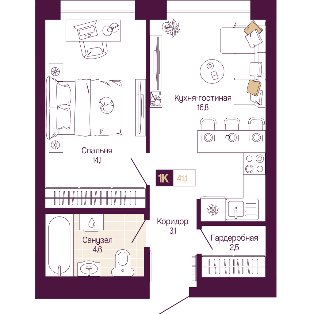 Фото квартиры по адресу Нижегородская обл, Тургенева ул, д. 29