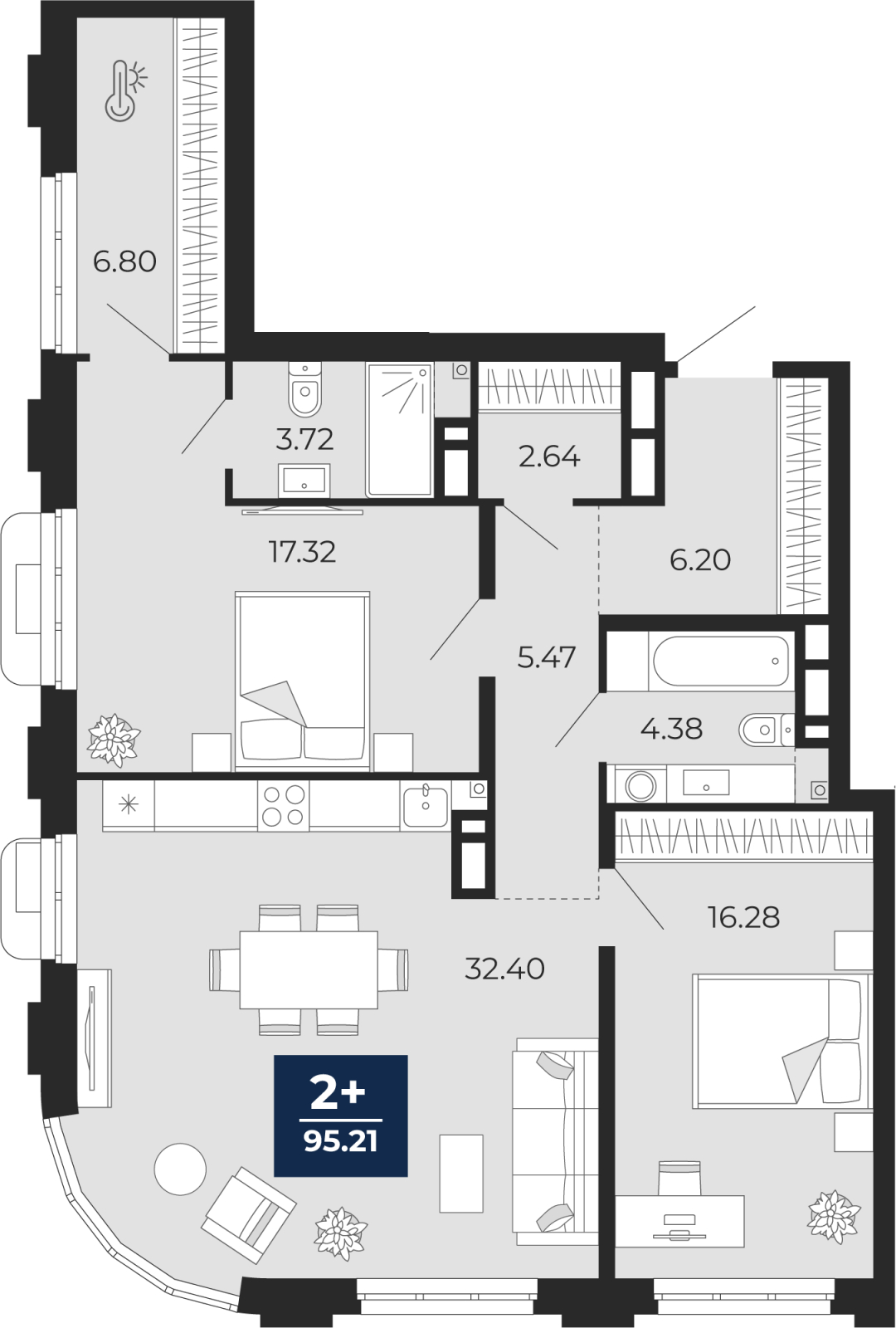 Объект по адресу Тюменская обл, Пожарных и спасателей ул, д. 5