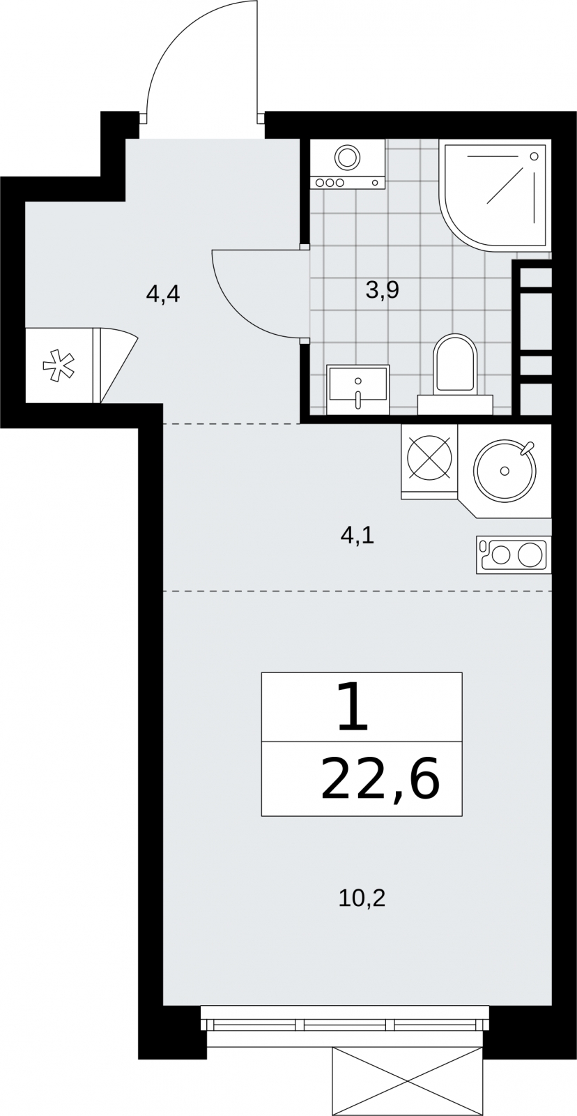 Фото квартиры по адресу Москва г, Сосенское п, Куприна пр-кт, д. 2