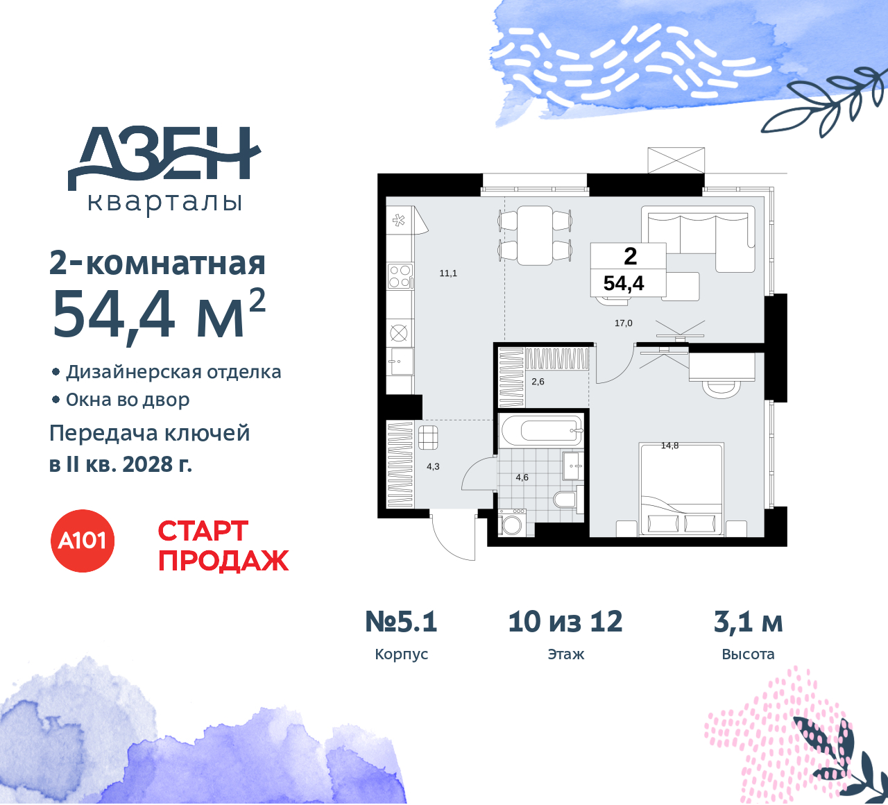 Объект по адресу Москва, Дзен-кварталы, 2.1 