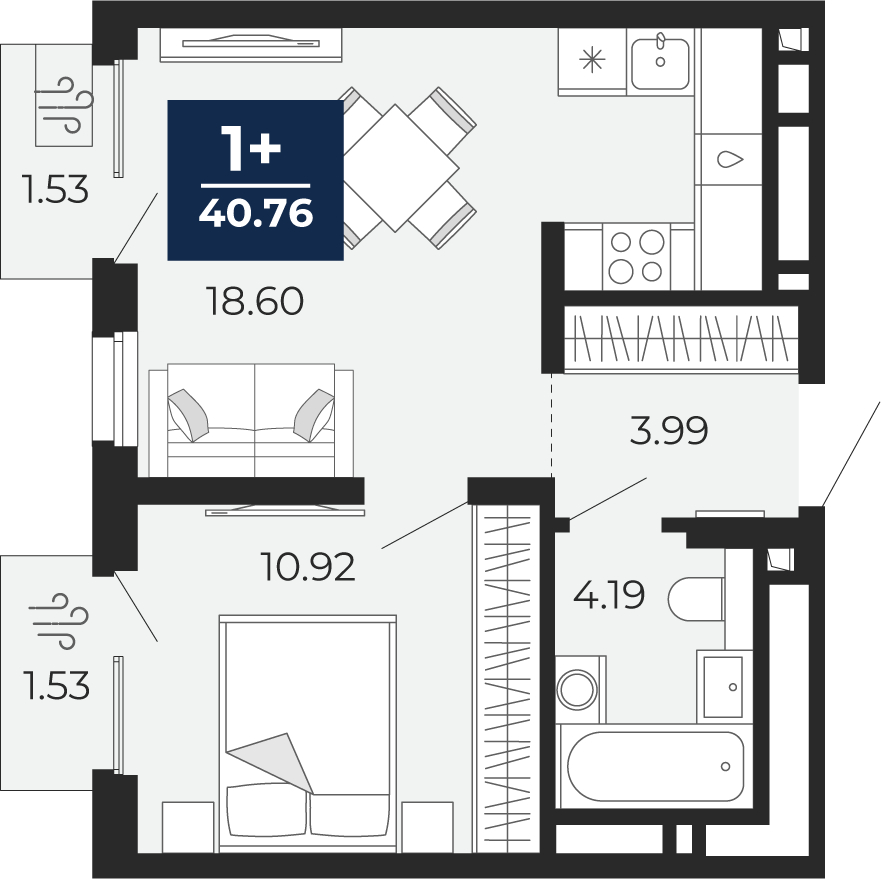 Фото квартиры по адресу Москва, Перекопская, 19 