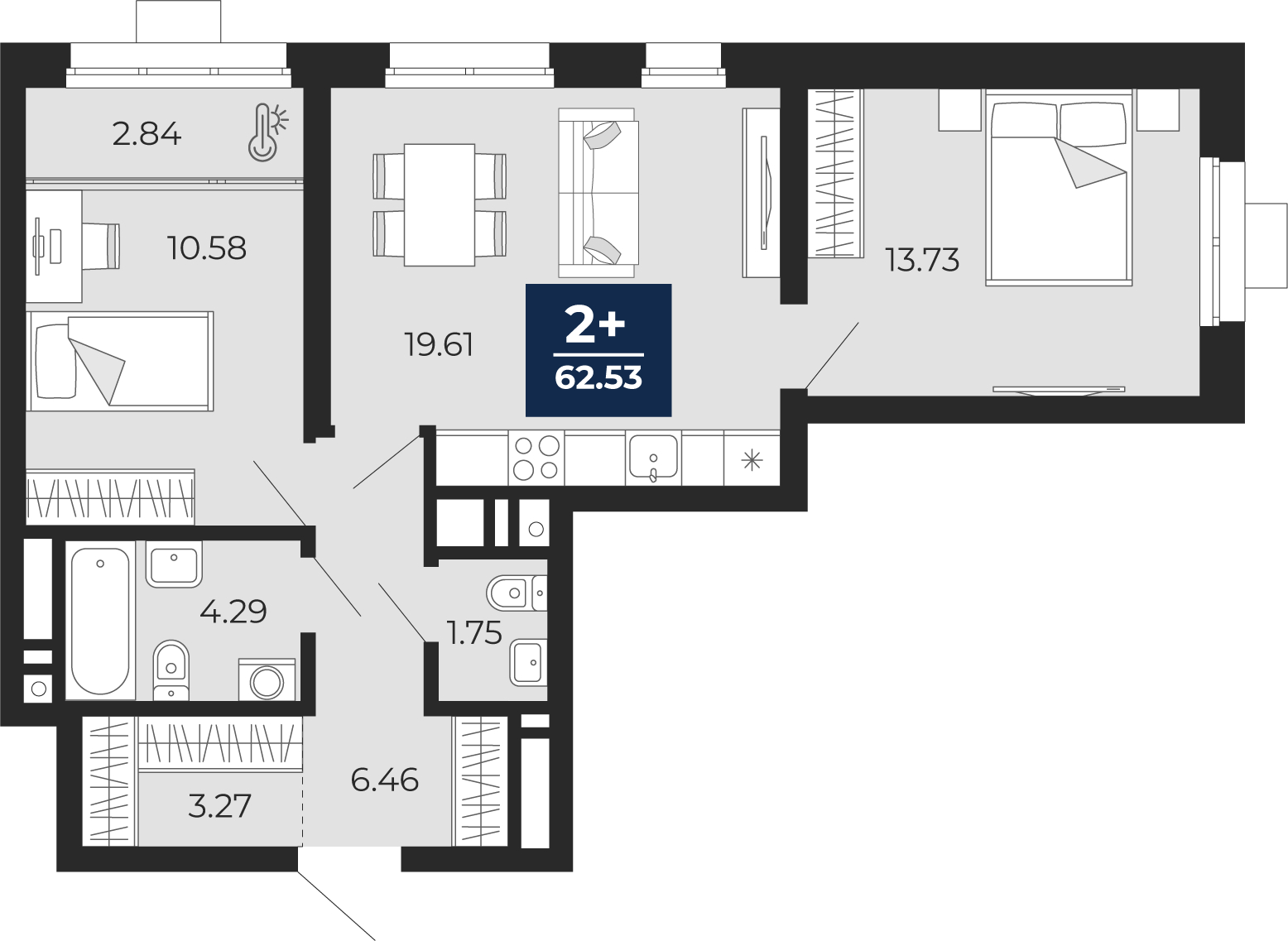 Объект по адресу Москва, Гризодубовой, 42 