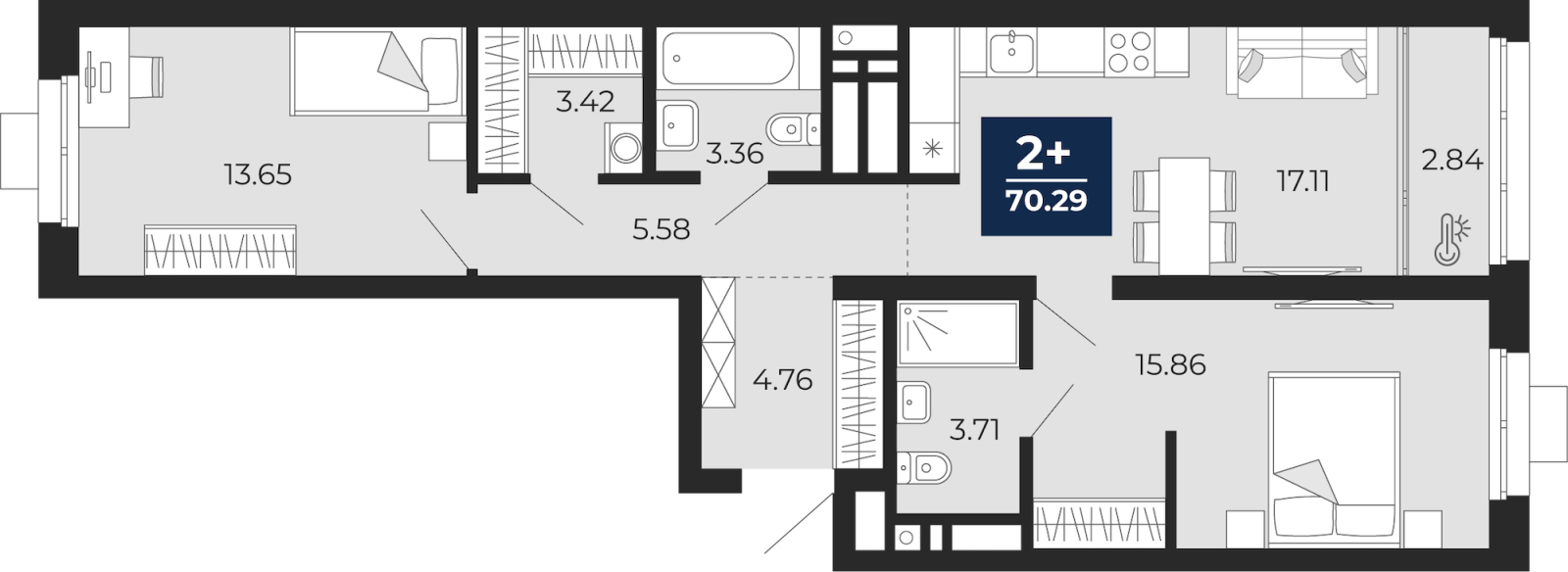 Объект по адресу Москва, Гризодубовой, 42 