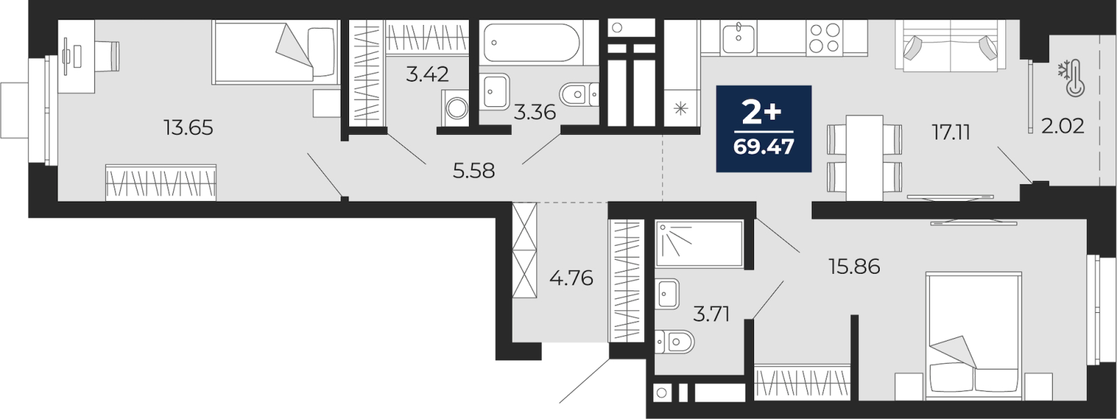 Объект по адресу Москва, Гризодубовой, 42 