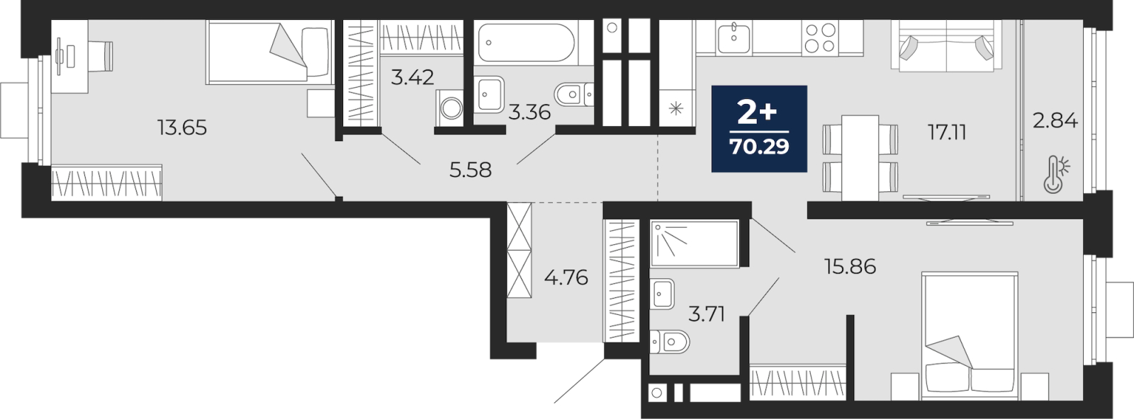 Объект по адресу Москва, Гризодубовой, 42 