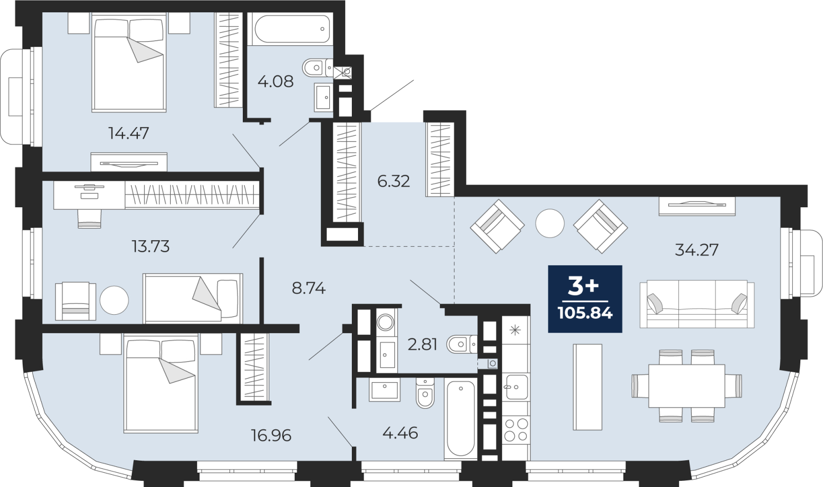 Объект по адресу Тюменская обл, Пожарных и спасателей ул, д. 5