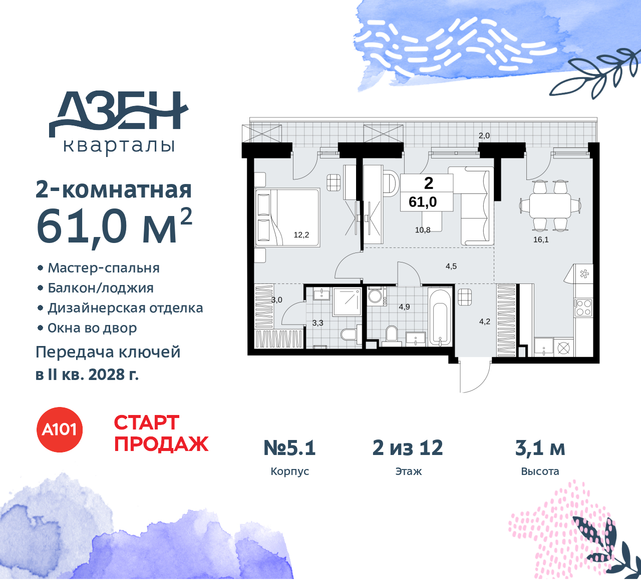 Объект по адресу Москва, Дзен-кварталы, 2.1 