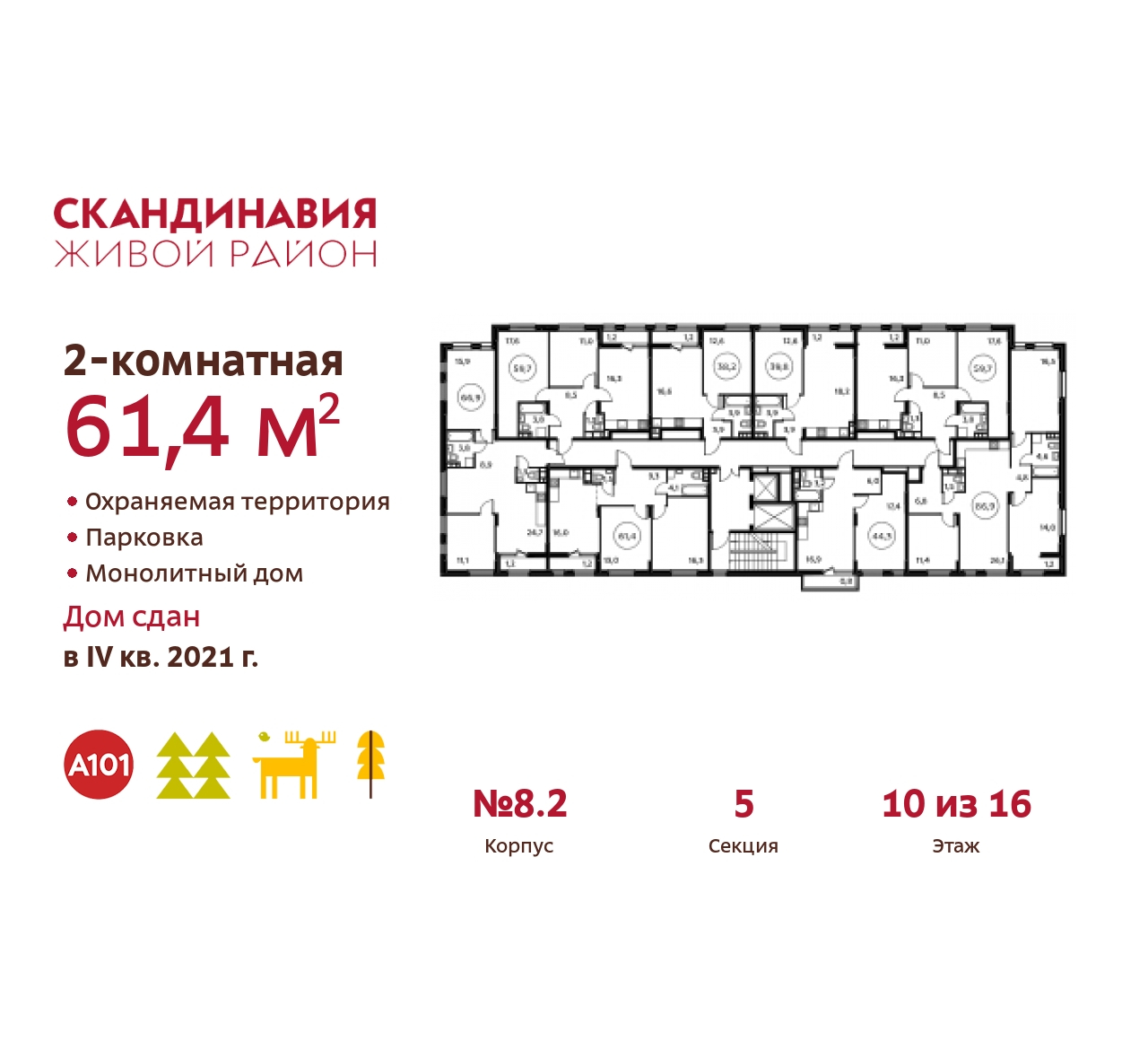 Объект по адресу Москва г, Сосенское п, Скандинавский б-р, д. 17