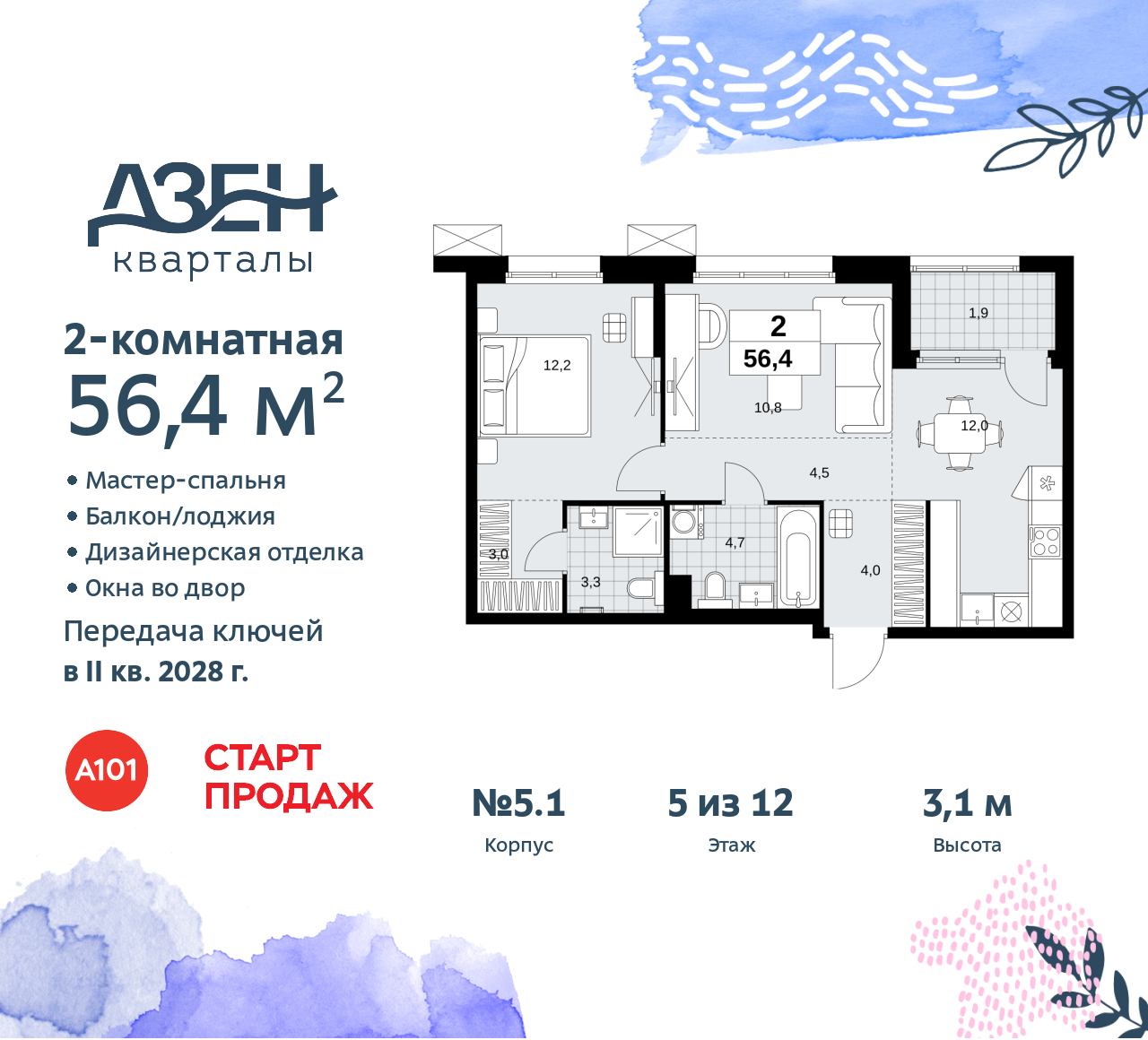 Объект по адресу Москва, Дзен-кварталы, 2.1 