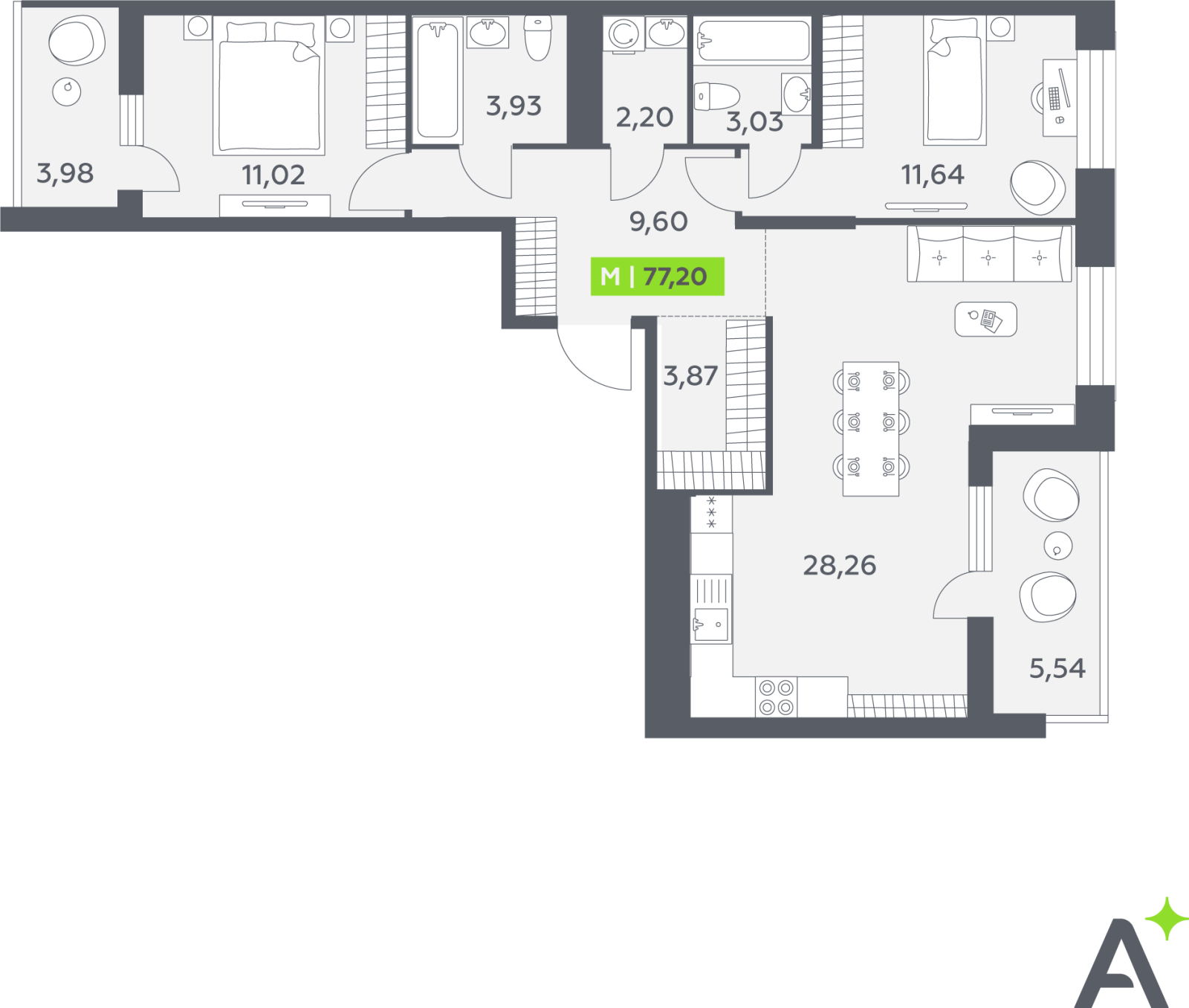 Объект по адресу Ленинградская обл, Всеволожский р-н, Янино-1 гп, Мельничный пер, д. 1