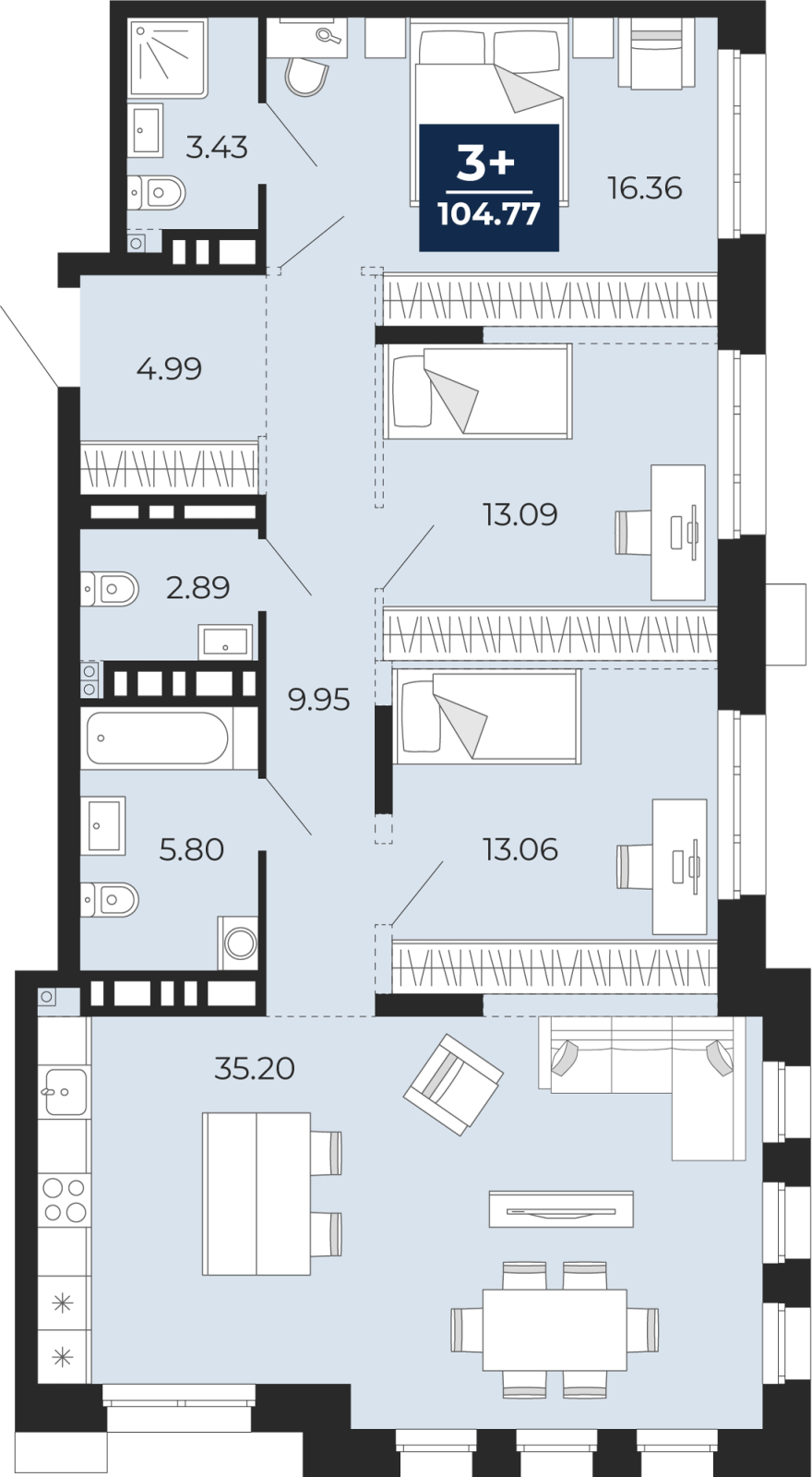 Объект по адресу Тюменская обл, Пожарных и спасателей ул, д. 5