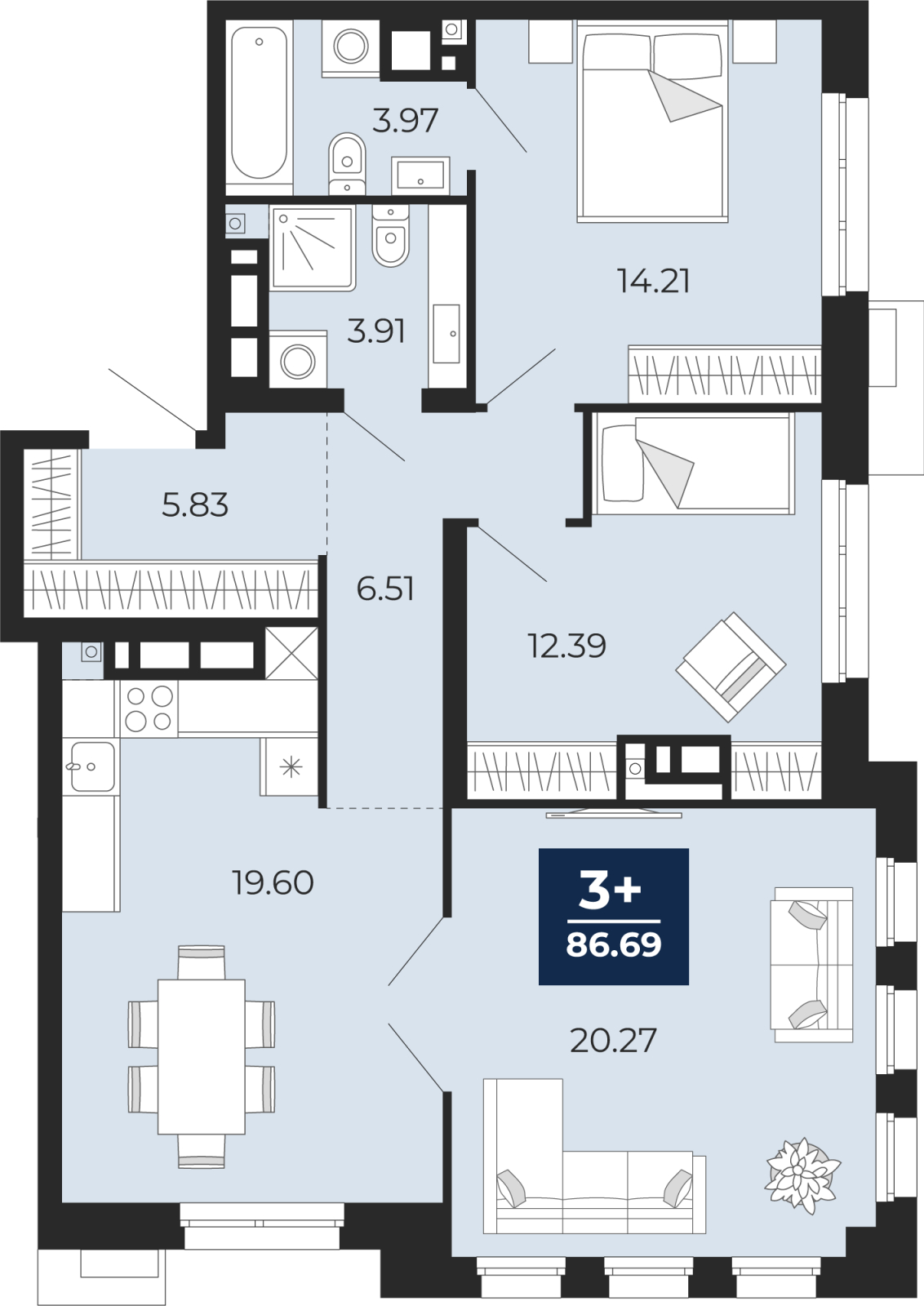 Объект по адресу Тюменская обл, Пожарных и спасателей ул, д. 5