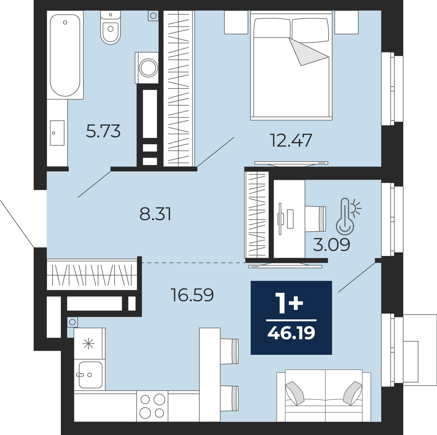 Объект по адресу Тюменская обл, Пожарных и спасателей ул, д. 5