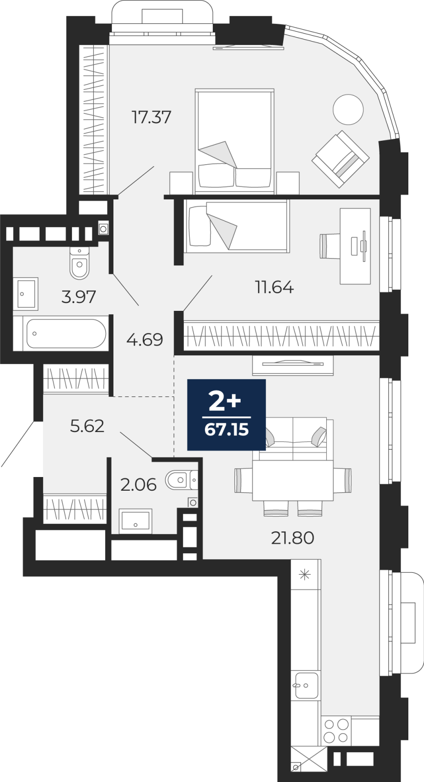 Объект по адресу Тюменская обл, Пожарных и спасателей ул, д. 5