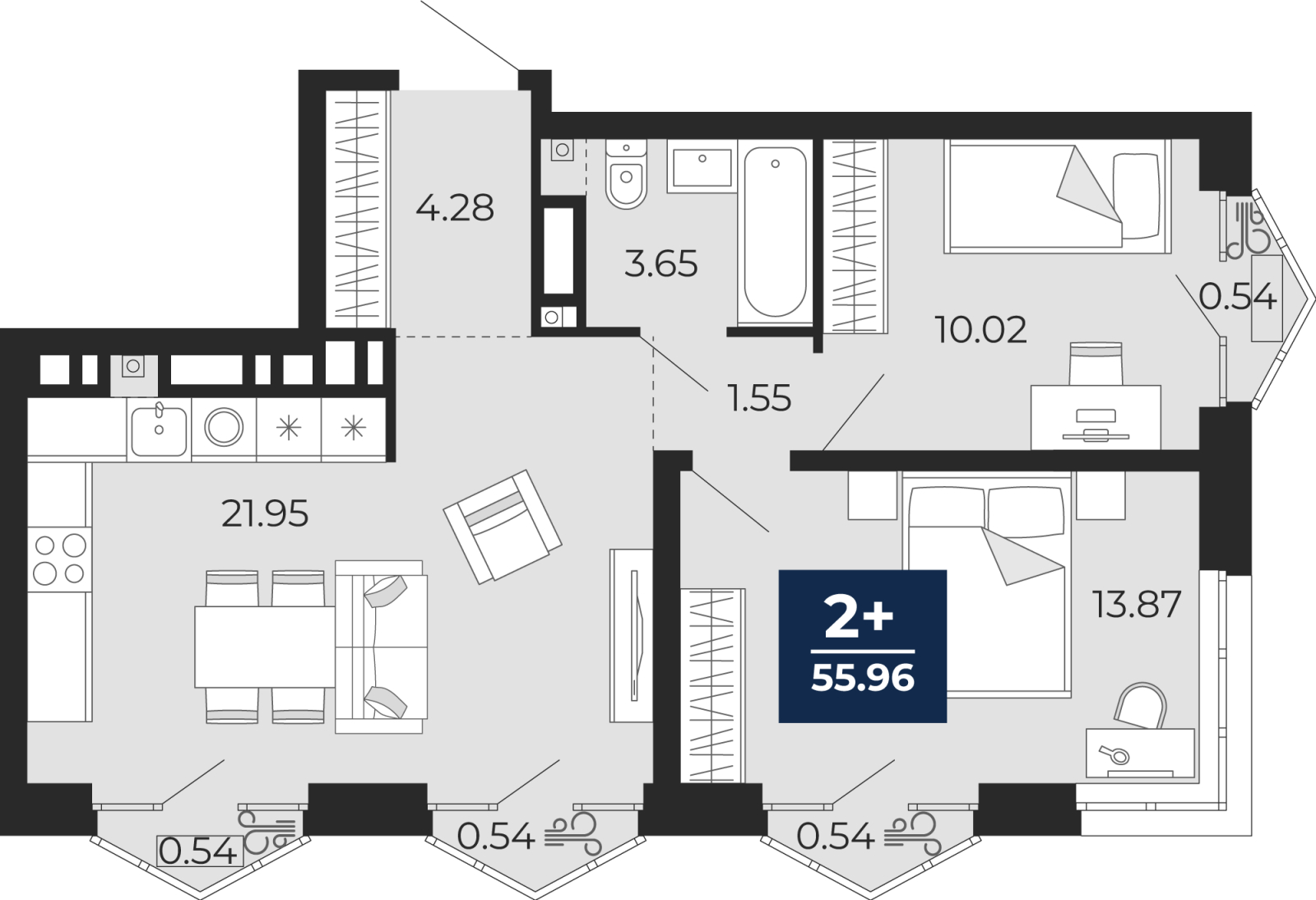 Объект по адресу Тюменская обл, Пожарных и спасателей ул, д. 5