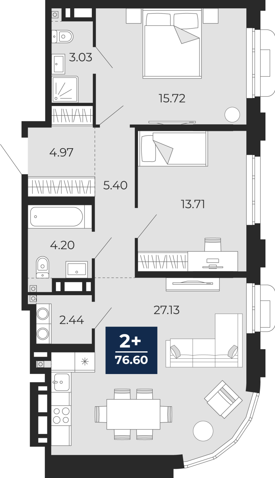Объект по адресу Тюменская обл, Пожарных и спасателей ул, д. 5