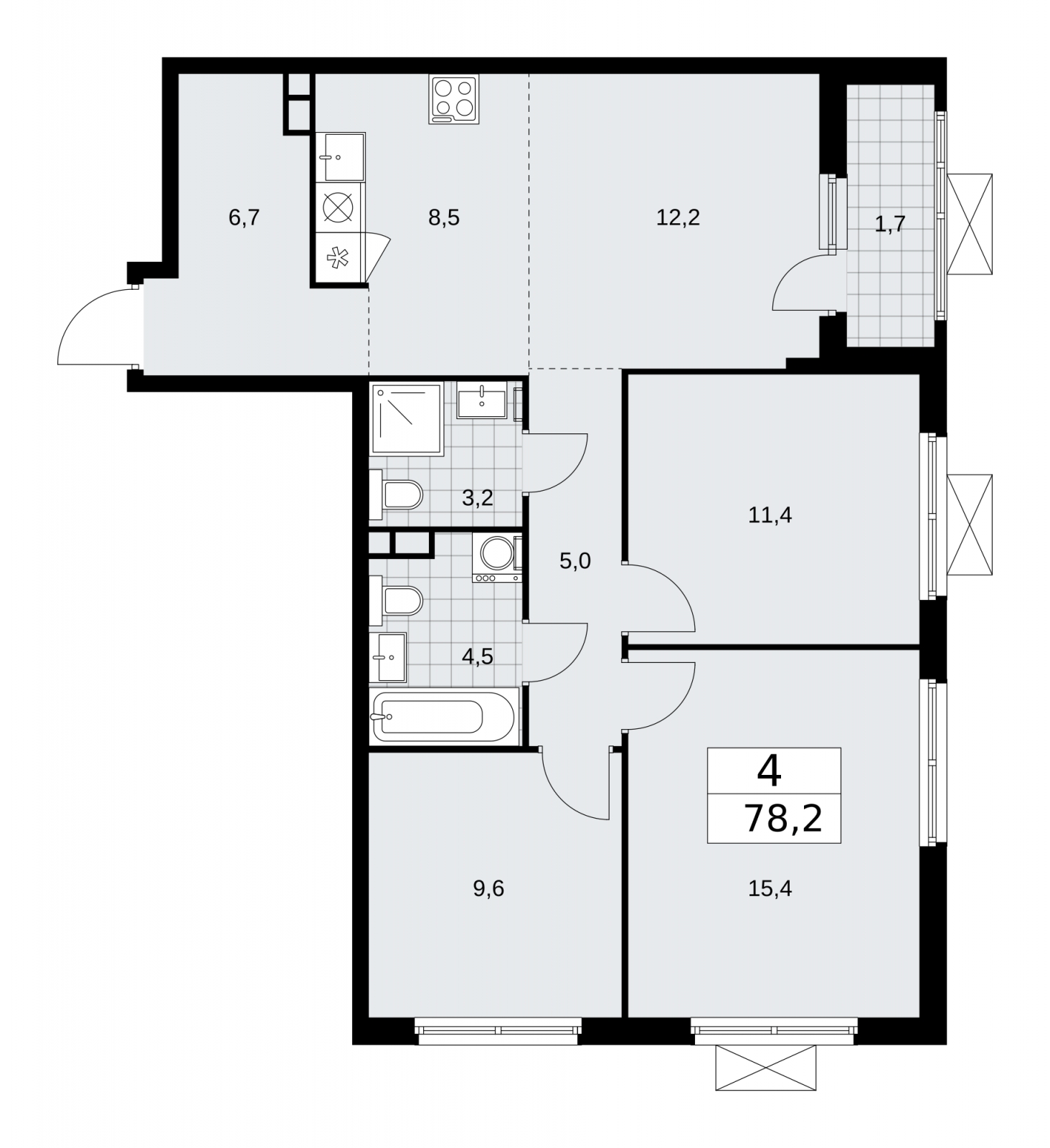 Фото квартиры по адресу Москва, ЖК Прокшино, 11.2.2 