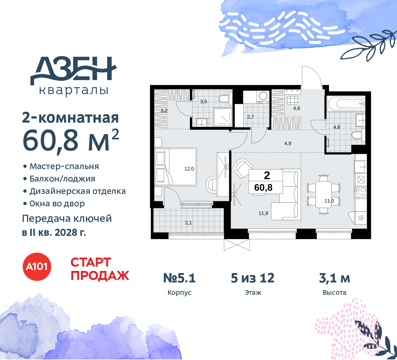 Объект по адресу Москва, Дзен-кварталы, 2.1 