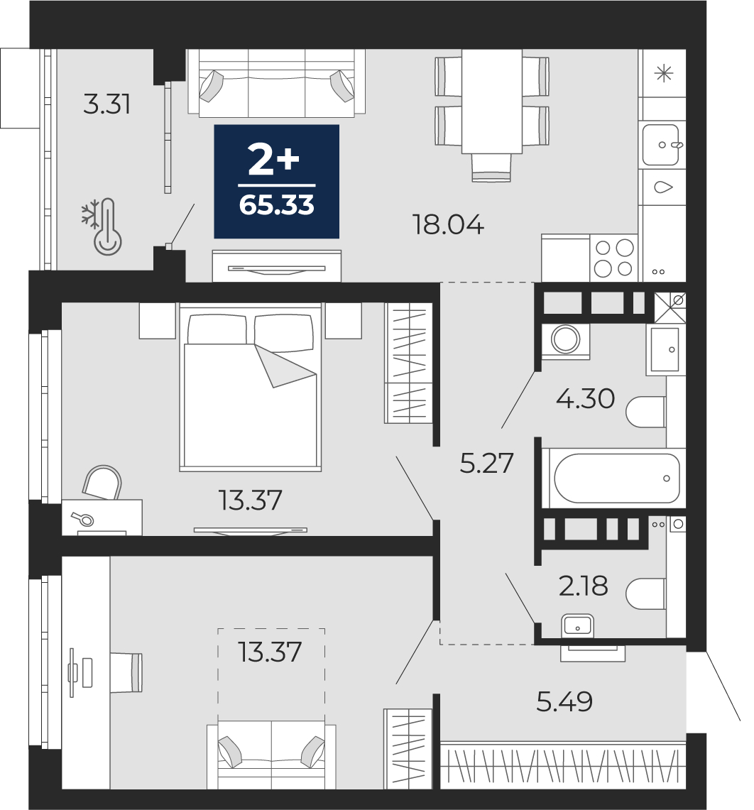 Фото квартиры по адресу Москва, Фармана Салманова, 23 