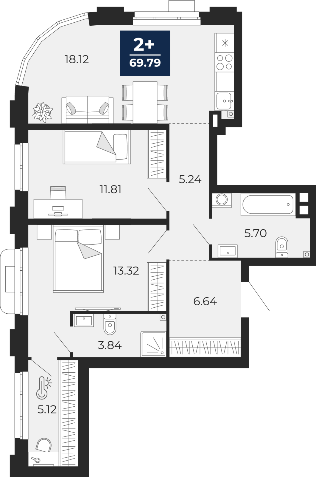 Объект по адресу Тюменская обл, Пожарных и спасателей ул, д. 5