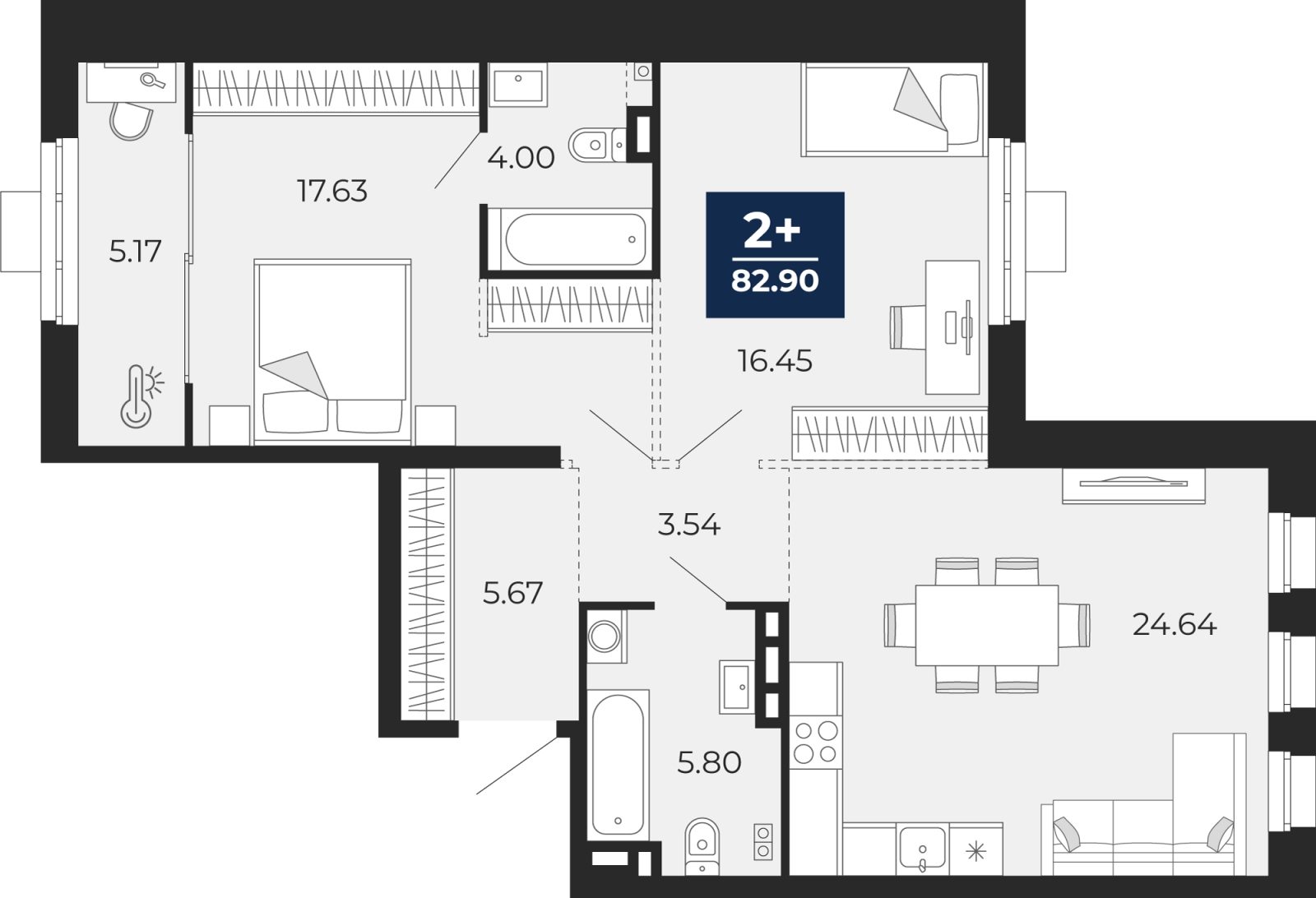 Объект по адресу Тюменская обл, Пожарных и спасателей ул, д. 5