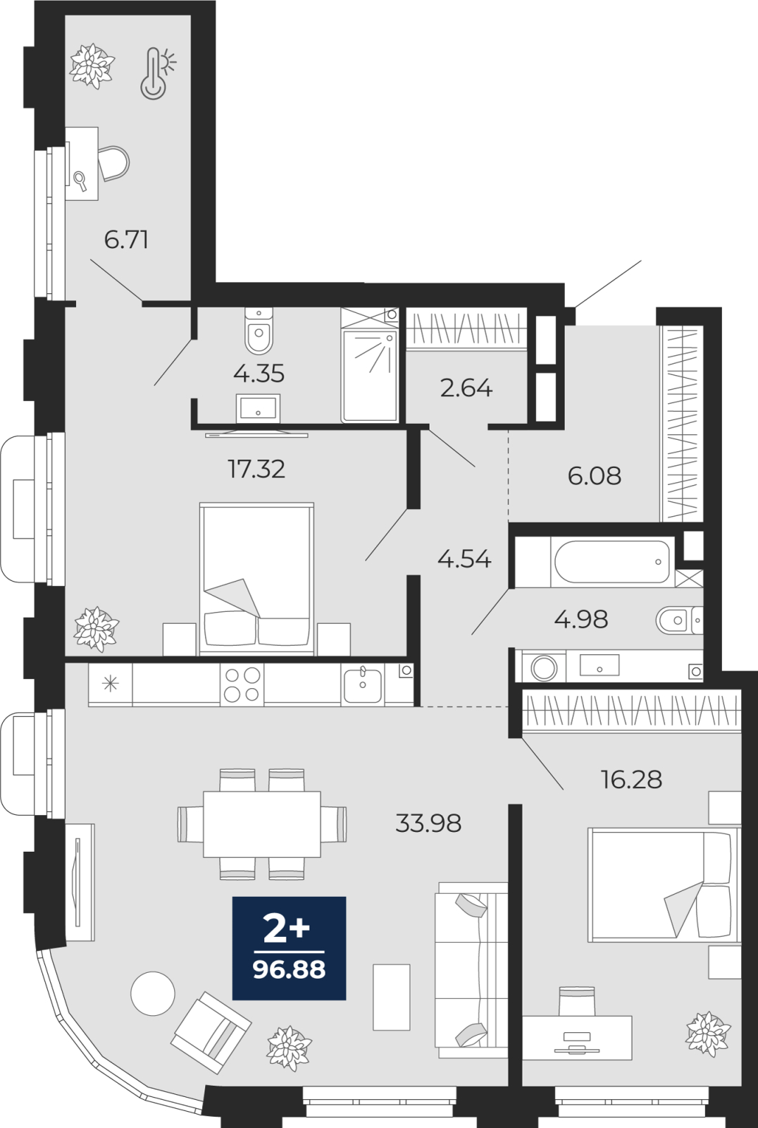 Объект по адресу Тюменская обл, Пожарных и спасателей ул, д. 5