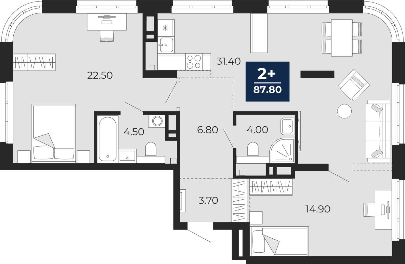 Объект по адресу Тюменская обл, Пожарных и спасателей ул, д. 5