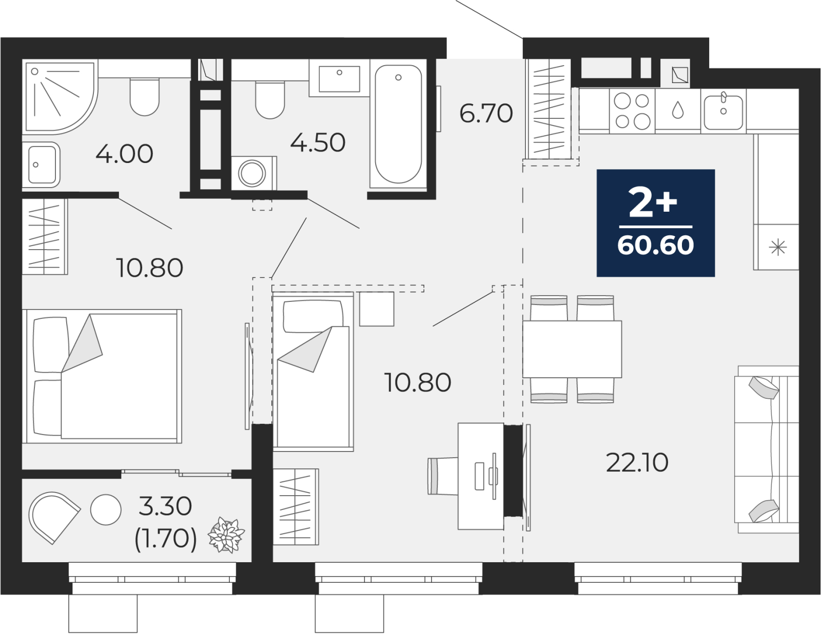 Объект по адресу Тюменская обл, Пожарных и спасателей ул, д. 1