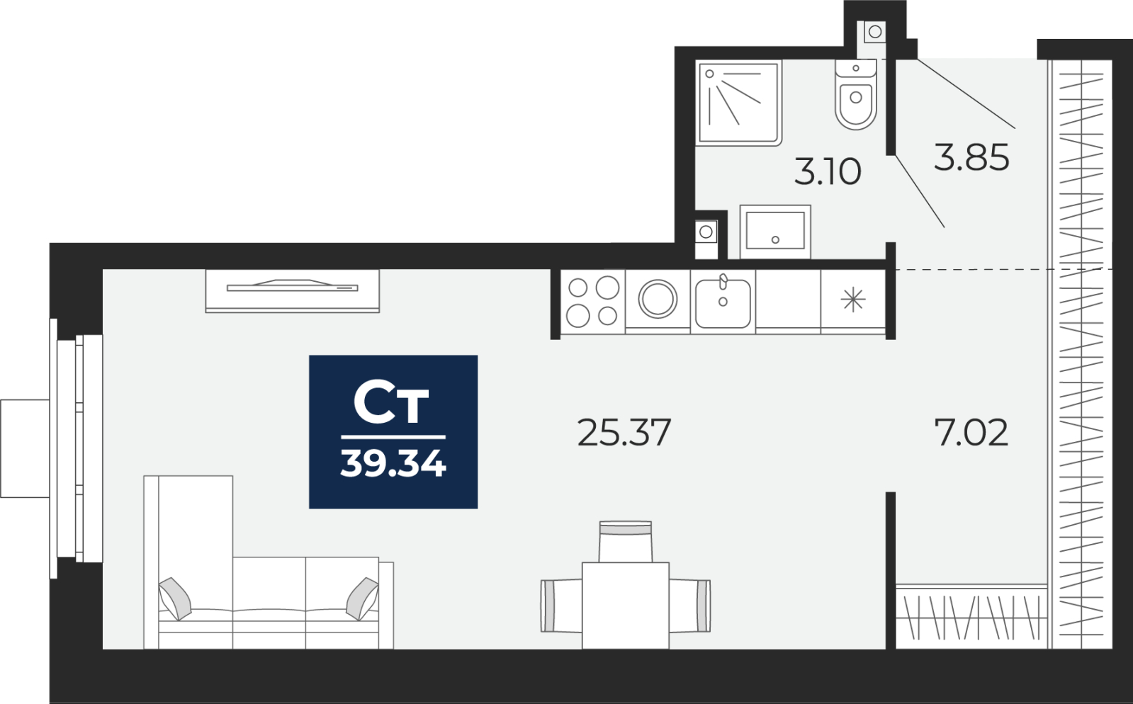 Объект по адресу Тюменская обл, Пожарных и спасателей ул, д. 5