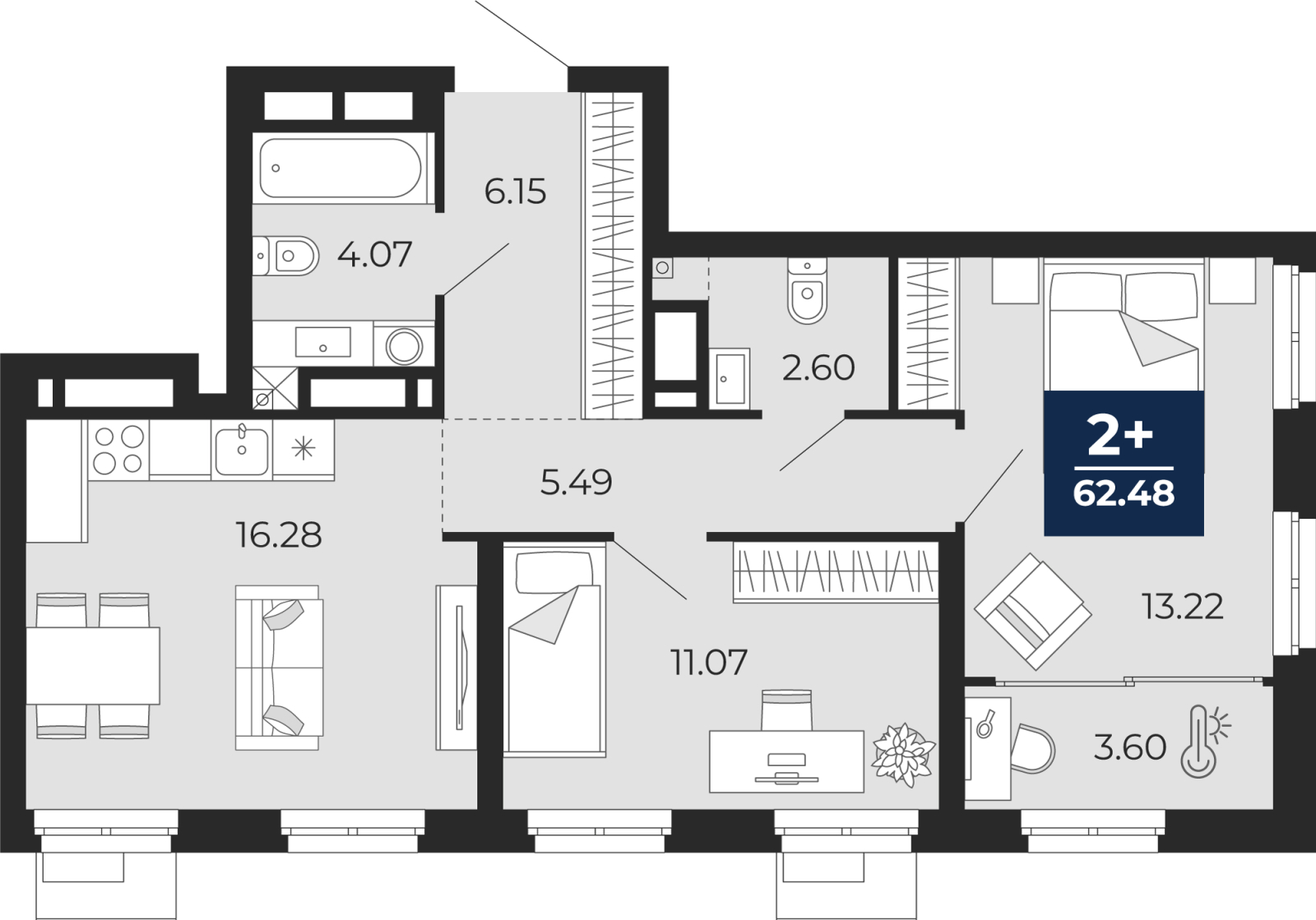 Объект по адресу Тюменская обл, Пожарных и спасателей ул, д. 5