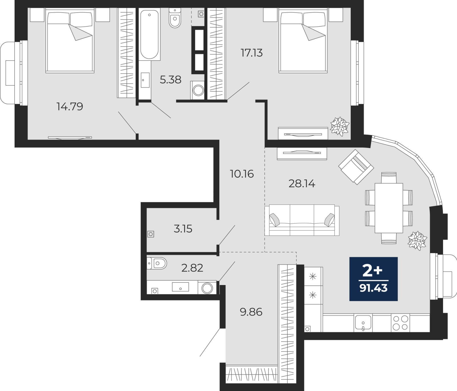 Объект по адресу Тюменская обл, Пожарных и спасателей ул, д. 5