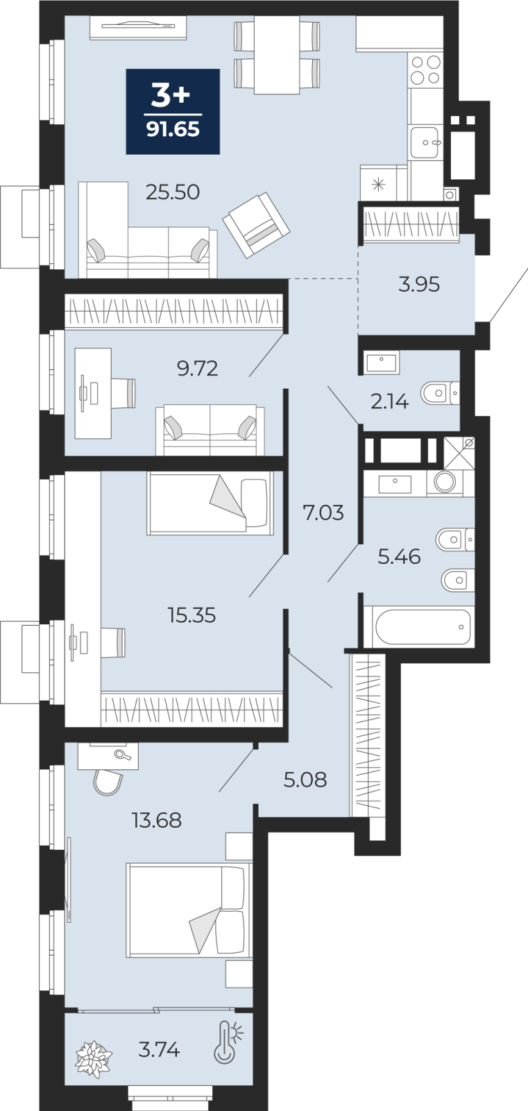 Объект по адресу Тюменская обл, Пожарных и спасателей ул, д. 5